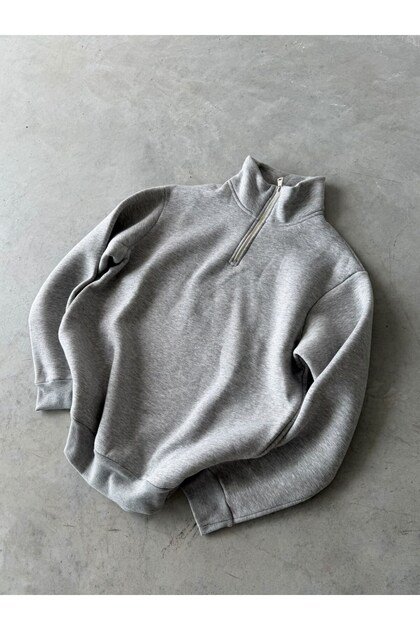 Half Zipper Basic Sweat Grimelange