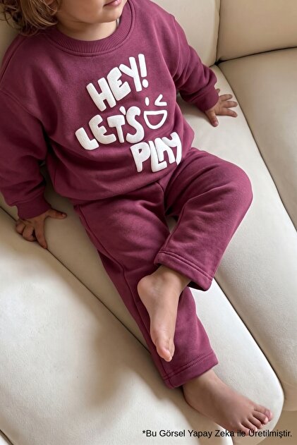 Dried Rose Floral Long Sleeve Baby Girl Tracksuit Set - Aracely