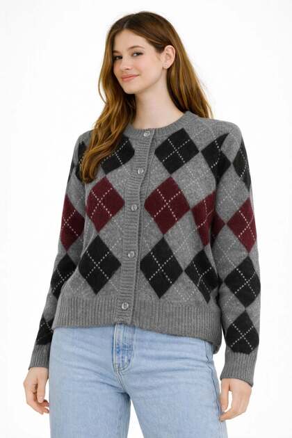 Women's Buttoned Cardigan 5585