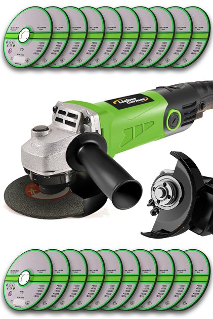Bakır Sargı Devir Ayarlı 1500 W 115-125 Mm Spiral Avuç Içi Taşlama Makinası 20 Taş Hediyeli