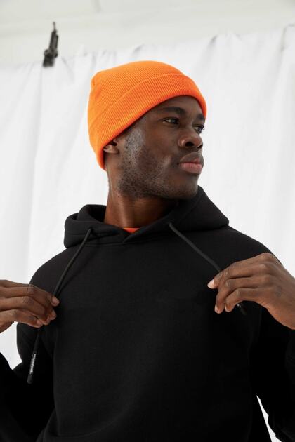 gothamvibes Erkek Stay Oversize Siyah Hoodie Sweatshirt - Fiyatı