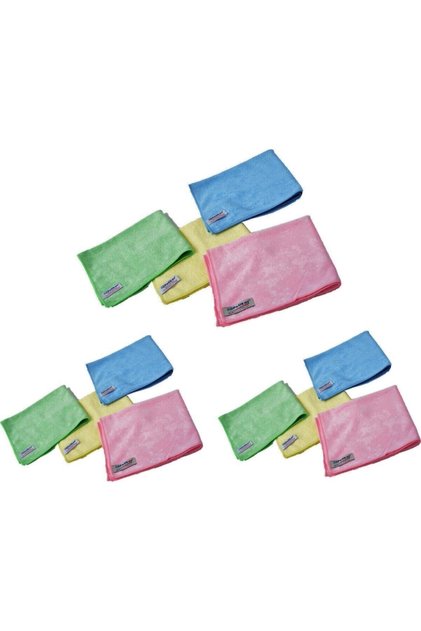3222 Microfiber Dust and Glass Cleaning Cloth 40 x 40 cm - 12 Pieces