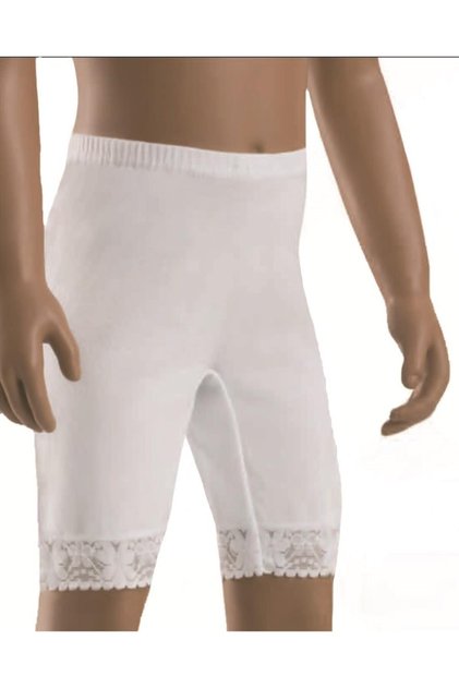 Pack of 6 Lace Girls Ribbed Long Johns Panties 30301