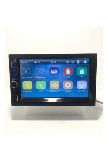 Renault Megane 2 Uyumlu Çerçeveli 7 Inch Double Teyp Bluetoth Usb Mp5