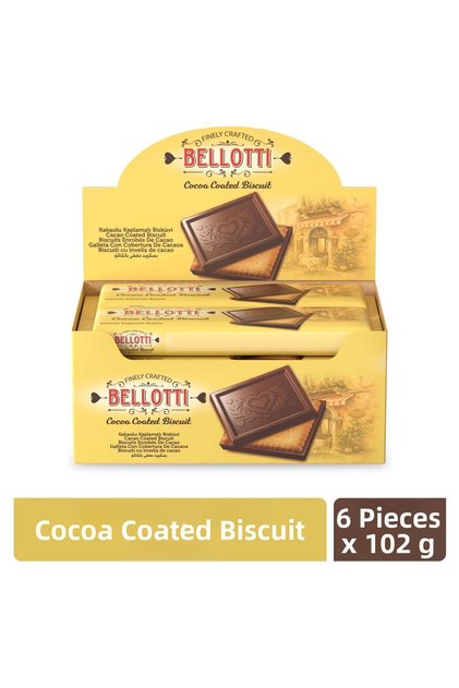 Cocoa Coated Biscuits 102 Gr X 6 Pieces