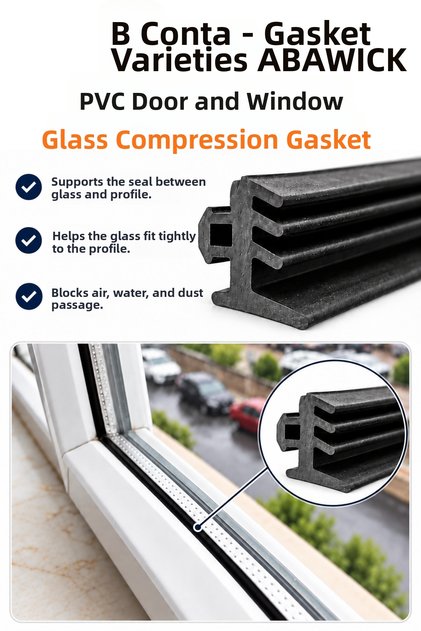 Pvc Door Window Compression Wick Insulation Gasket Black 100 Meters
