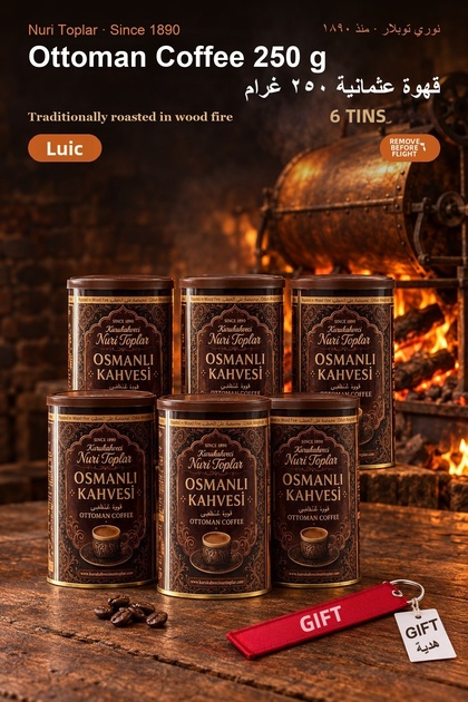 Ottoman Coffee 250 g X 6 Tins - Roasted in Wood Fire