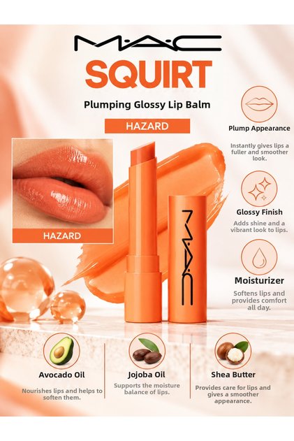 Squirt Hazard 3.2 g – Glossy and Plump Lip Appearance Enhancing Balm