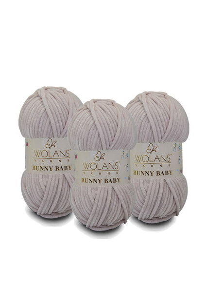 Bunny Baby Velvet Knitting Yarn 424 Powder - Pack of 3