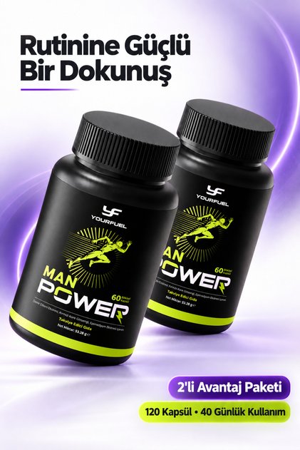 Manpower Tribulus | 40 Günlük | 2 Kutu | 120 Kapsül | Erkek Takviyesi | Bitkisel Içerikli Takviye