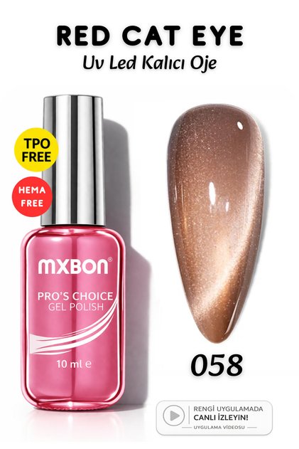 Uv Led Kalıcı Oje 10 ml Hema & TPO Free Cat Eye - 058