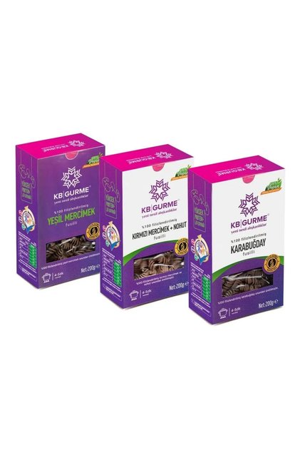 Glutensiz Mega Avantaj Set Fusulli Makarna 200 gr 3 Adet