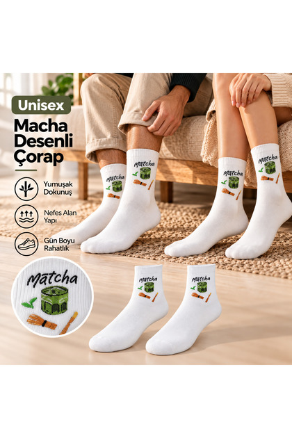 Macha Socks – Patterned Unisex Socks
