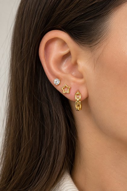 Steel Multi Mesh Earrings