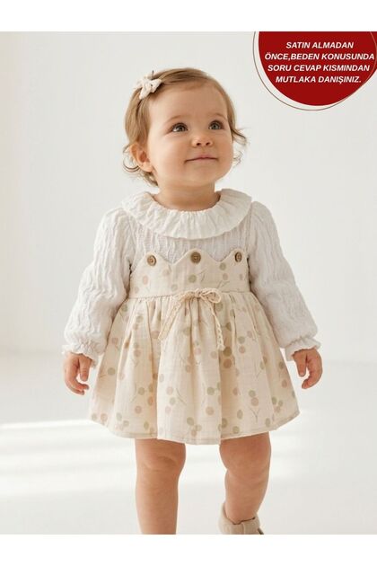 Clara Long Sleeve Skirted Special Occasion Holiday Baby Girl Dress
