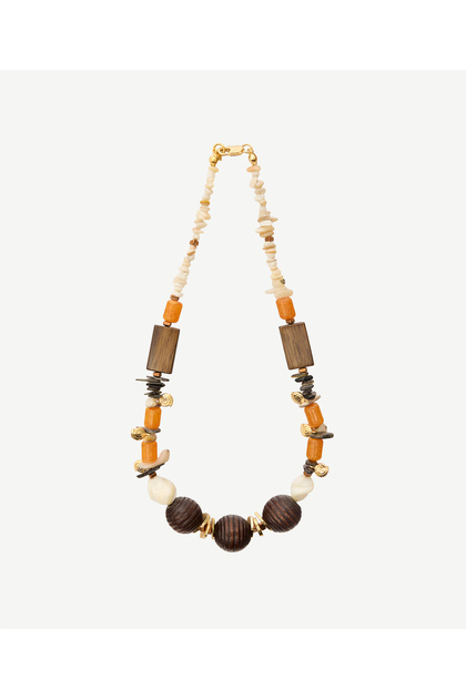 Natural Stone and Detailed Necklace