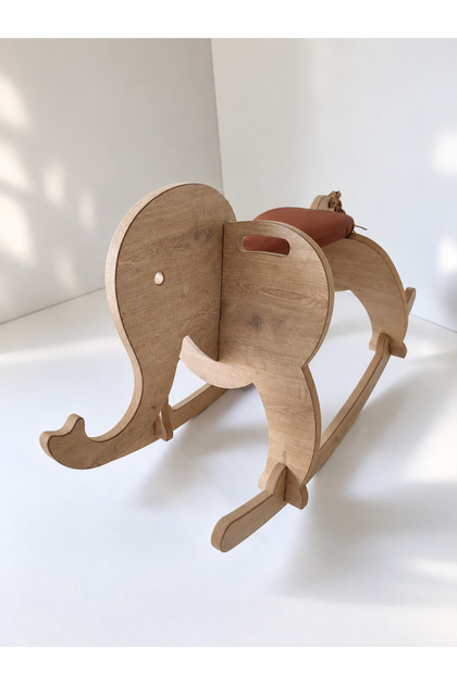 Wooden Friend Swinging Elephant