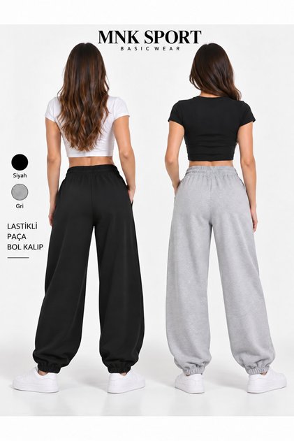 Mnk Sport (2Pcs) High-Waisted Jogger Sweatpants