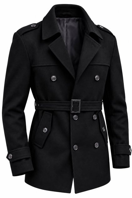 Men's Short Trenckot Coat