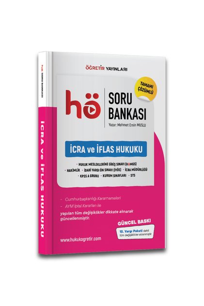 2027 İCRA VE İFLAS HUKUKU SORU BANKASI HAKİMLİK - HMGS -KPSS A - İCRA MÜDÜRLÜĞÜ