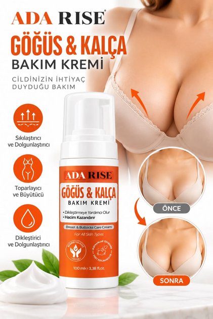 Göğüs Ve Kalça ,büyütcü,. Şekillendirici, Dolgunlaştırıcı, Çatlak Giderici, Sıkılaştırıcı Krem 100ml
