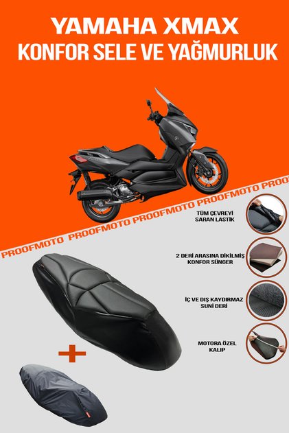 Yamaha Xmax Comfort Saddle and Rain Cover