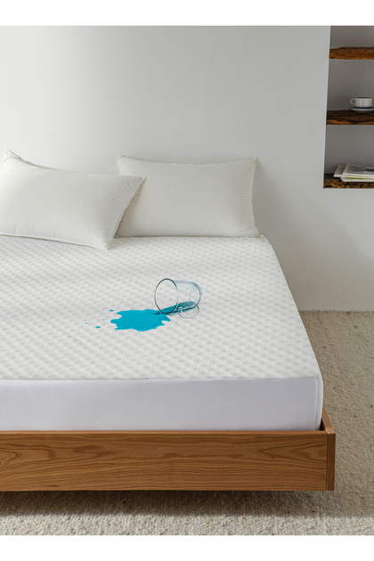 Waterproof Mattress Protector, Soft & Air-Knit Fabric, Elasticized Fitted Design, Deep Sides, Available in Multiple Sizes