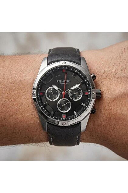Men's Black Wristwatch