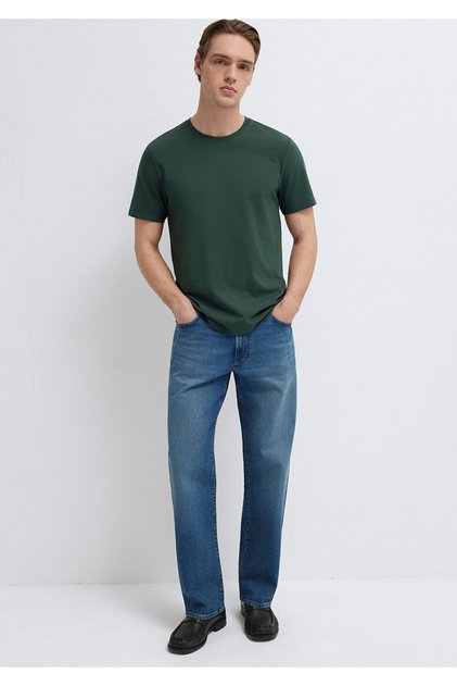 Green Basic T-Shirt Slim Fit / Narrow Cut 0613437-71601