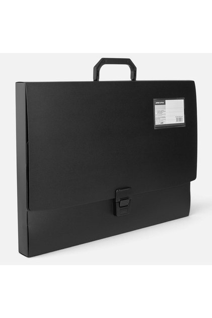Servieta din Plastic Neagra 44,5x3,5x31,5cm - Serviete Documente, Produse Scoala