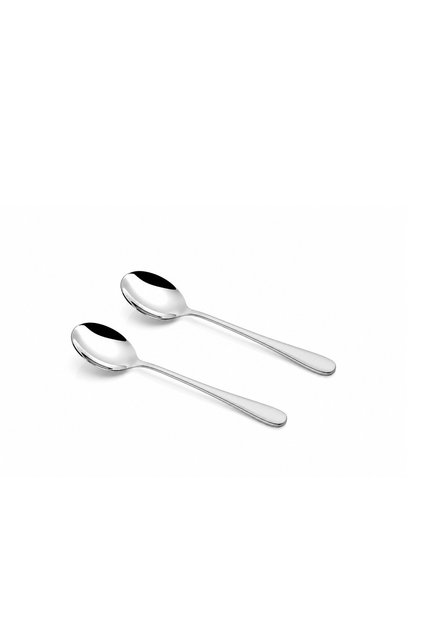 Tobical Soup Spoon Set of 4 - Silver