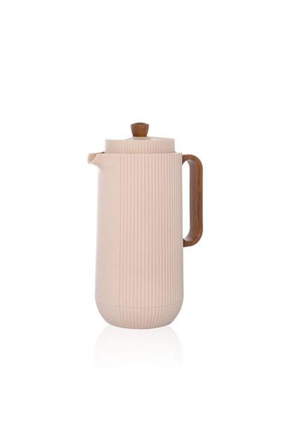 Camelia Beige Wooden Thermos