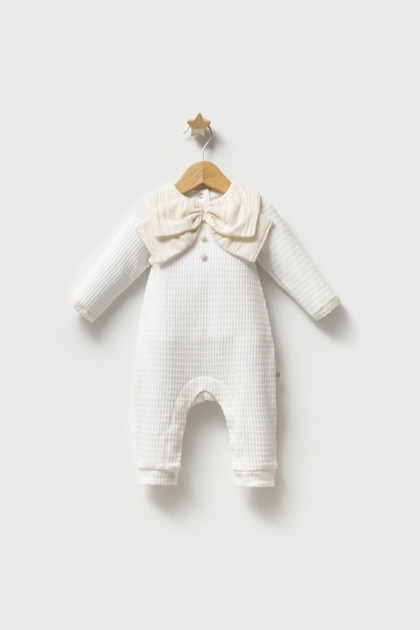 Baby Girl Authentic Collared Jumpsuit