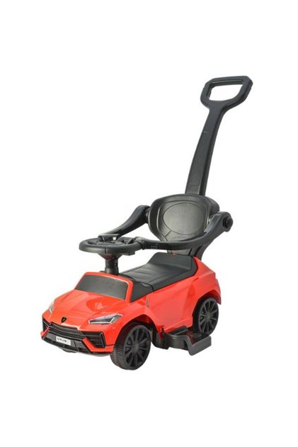Urus Ride-On Push Car with Handle, Red
