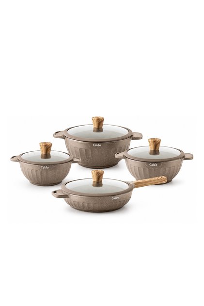 Caldro 8-Piece Pot Set - Beige
