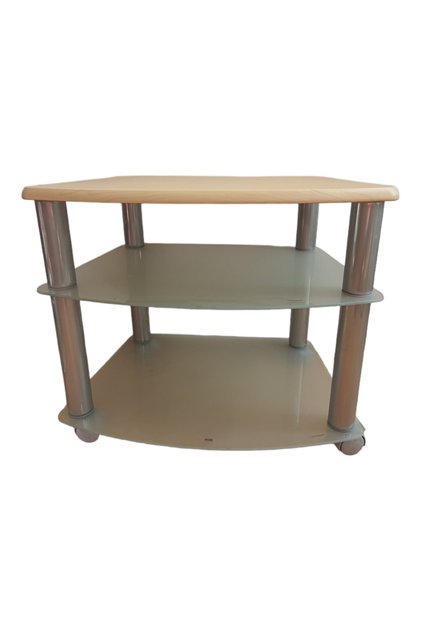 Măsuță de cafea, TCM33, Gri, Sticlă securizată, 62 x 53 x 46cm