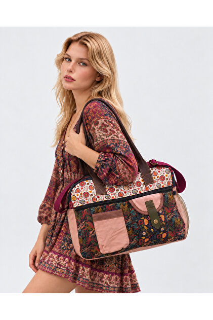 Luna Patchwork Ethnic Authentic Bohemian Messenger Bag Travel Daily Use Shoulder Bag