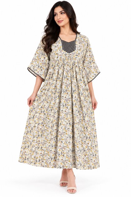 جلابية نسائي كم فرنسي