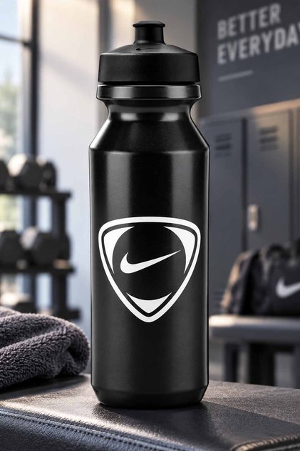32 Oz Siyah Sporcu Suluk 946 ml Fitness Antrenman Matara Büyük Boy Su Şişesi