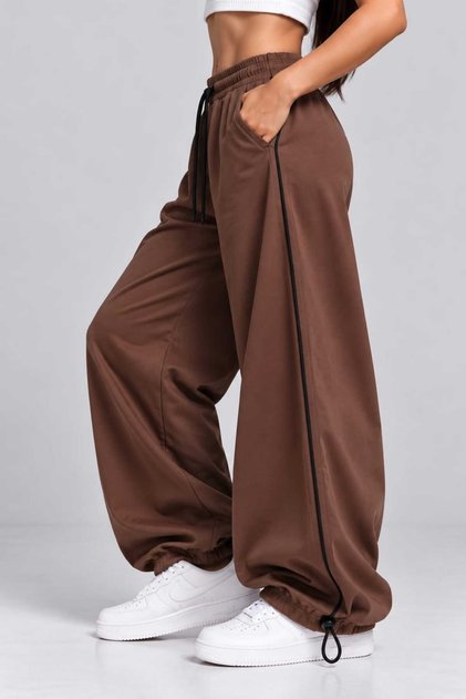 Y2K Baggy Stripe Detailed Trousers Tracksuit
