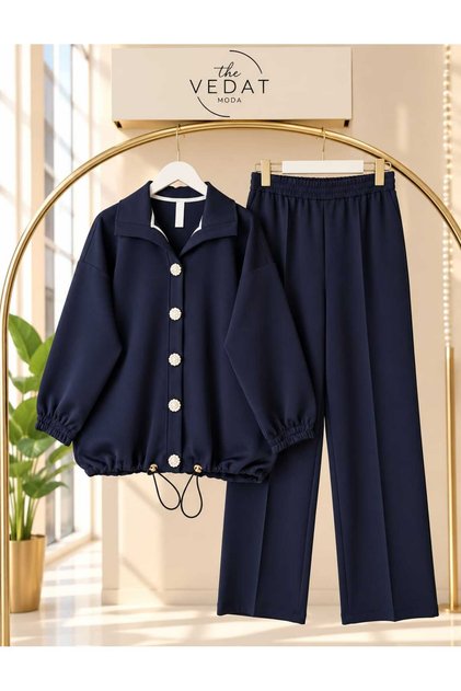Women's Scuba Fabric Pants Set -0700