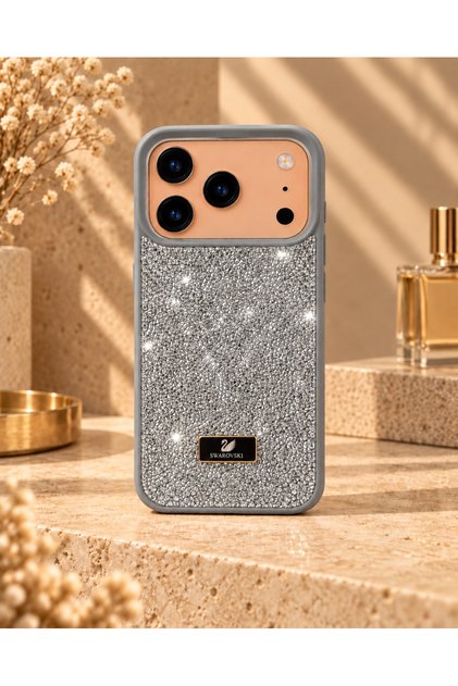 iPhone 18 Pro (6.3 Inch) Compatible Shiny Diamond Stone Diamond Sparkling Swr Cover Case
