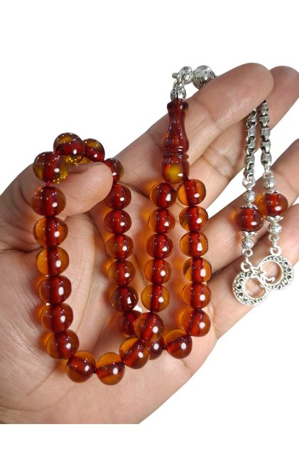 Original Squeeze Amber 11 mm Prayer Beads Suitable for Daily Use