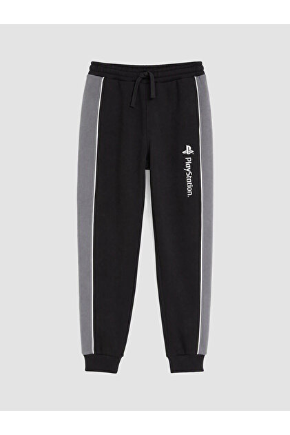 Black Playstation Boys' Jogger Sweatpants