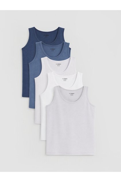 Shining Store's Glittering Choices Zero Roba Collar Boys' Undershirt 5-Pack
