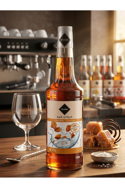 Karamel Kahve ve Kokteyl Şurubu 70 cl - Yoğun Aroma Vegan Kahve Şurubu (The Ginza Selection)