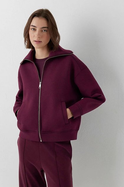 Zippered Women's Sweatshirt M1S10295-87830