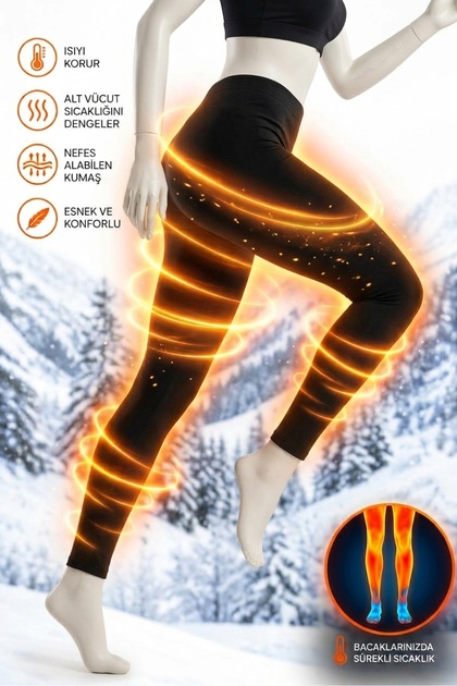 Women's Thermal Leggings Heat Retaining Warm Winter Underwear Leggings Stretchy Comfortable Thermal Bottoms