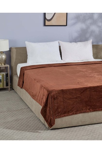 Brown Flannel Blanket (220 x 200 cm)