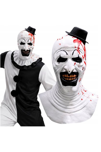 Mască de groază din latex „Terrifier Art the Clown”